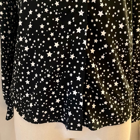 TOPSHOP beautiful blouse, with stars, size 2 petite - Picture 6 of 11